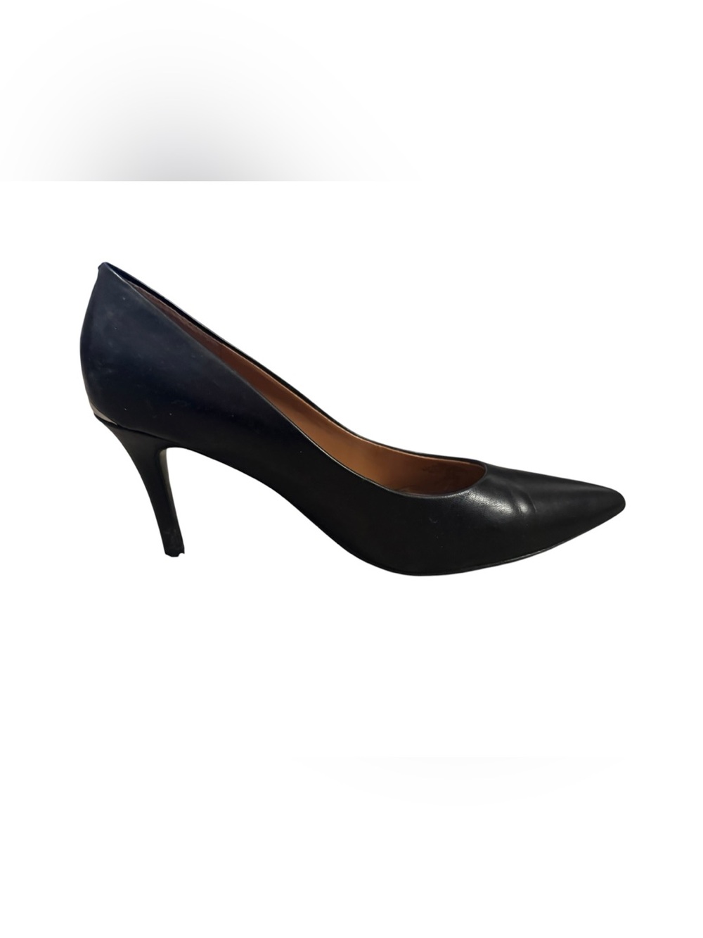 Calvin Klein Black Pointed-Toe Leather Pumps Women’s size 8